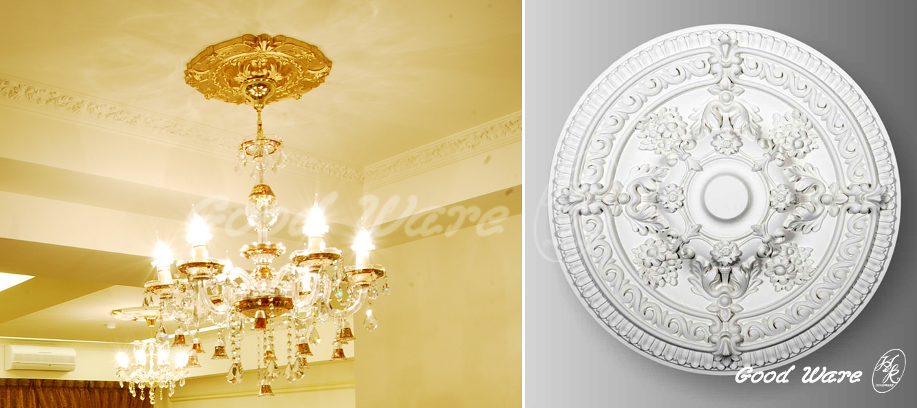 flat ceiling medallion