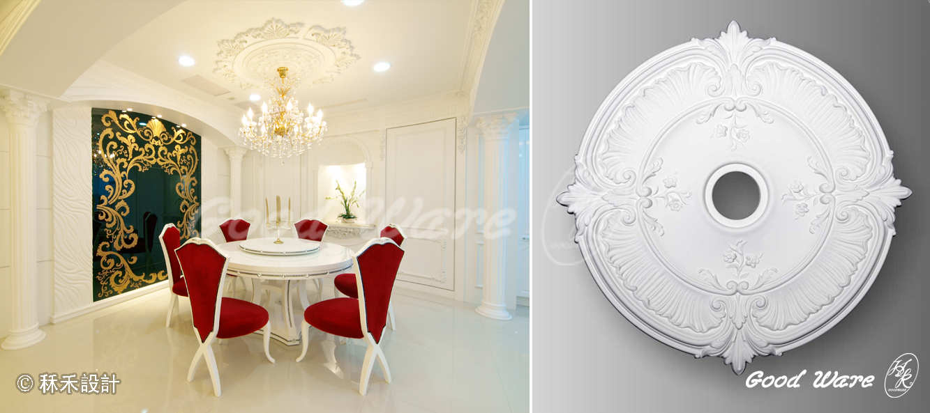 flat ceiling medallion