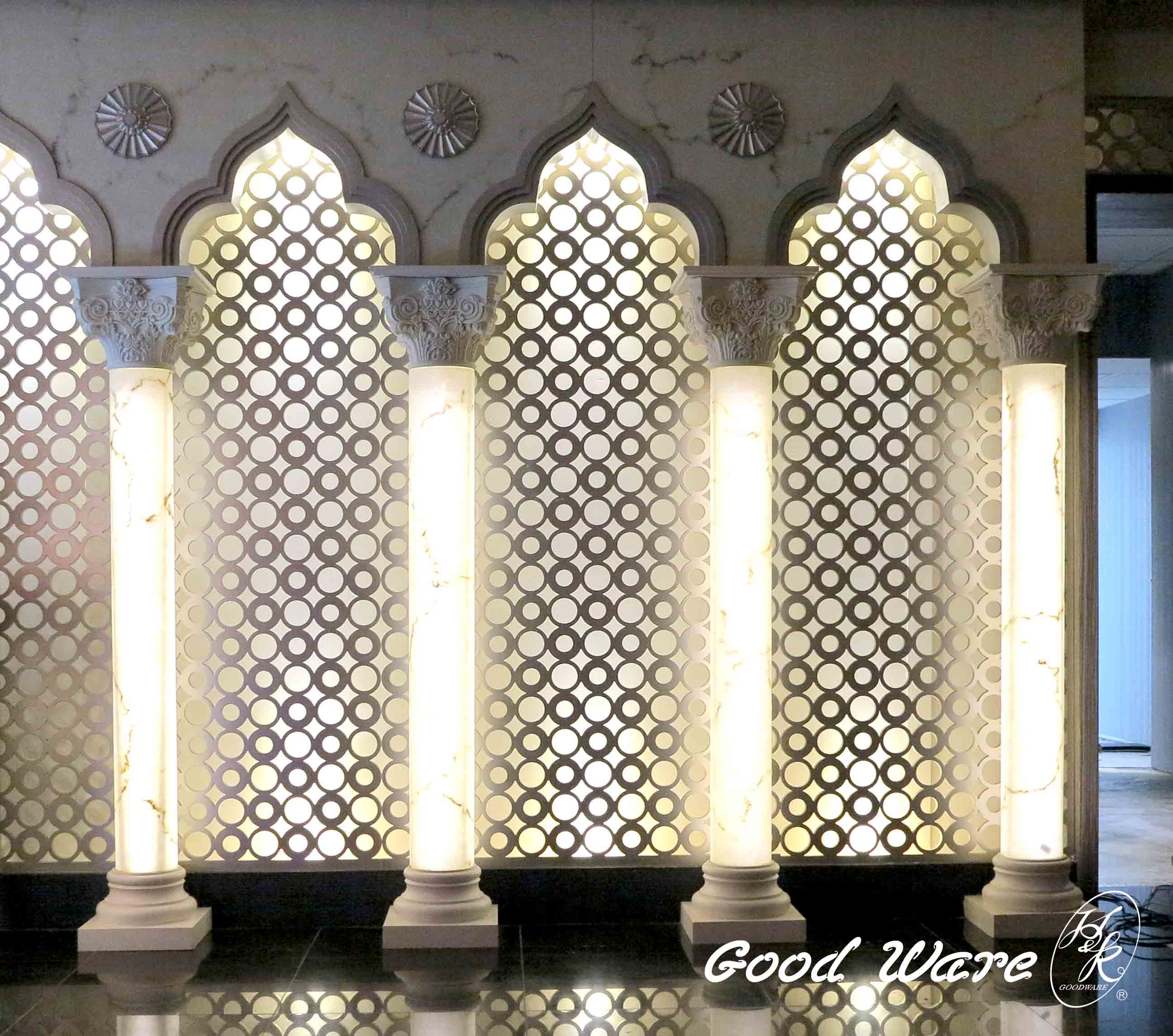 Translucent stone panels