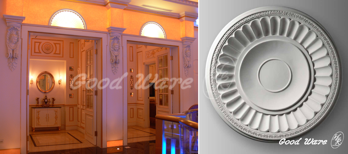 flat ceiling medallion