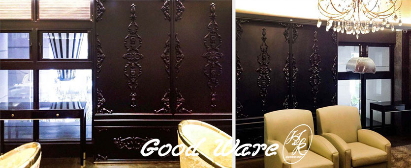 Wall Decor Moulding-Mysterious Black Appliques & Onlays