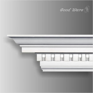 Dentil motif polyurethane cornice moulding