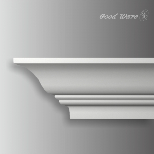 polyurethane smooth curtain crown molding