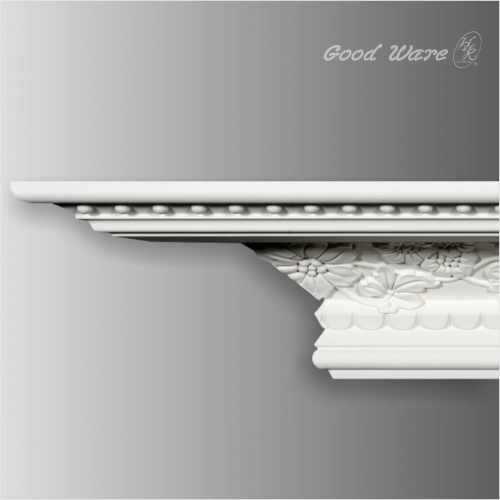 Polyurethane floral crown trim molding