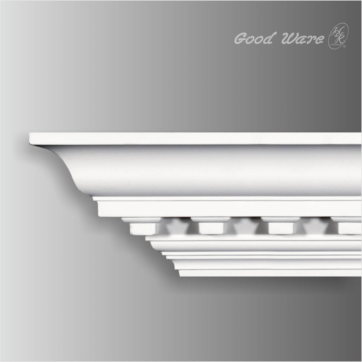 Polyurethane dentil 5 inch crown moulding