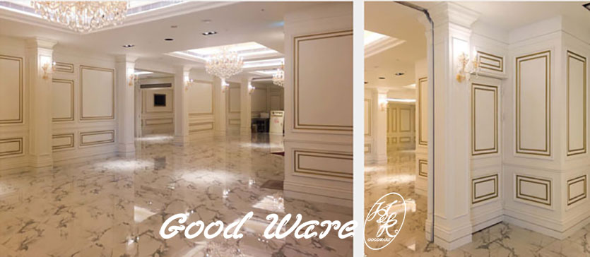 Wedding Reception Venues - The charm of the plain chair rail molding