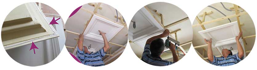 How to install ceiling tile?