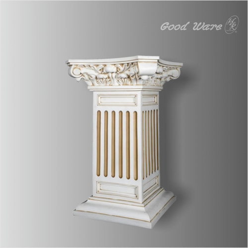 Decorative plant stand square column pedestal