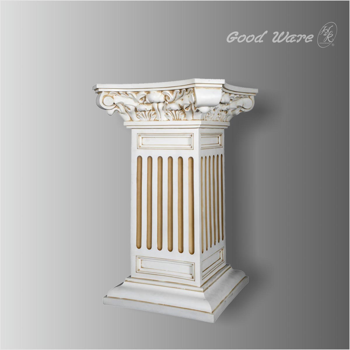 Decorative plant stand square column pedestal