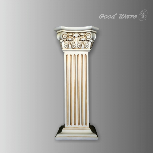 Antique square greek column pedestal for wedding