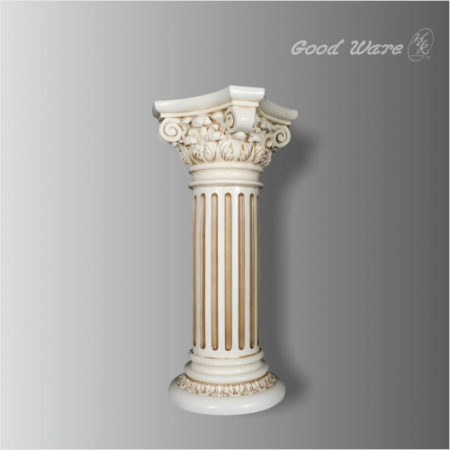 Polyurethane white flower pedestal stand for sale