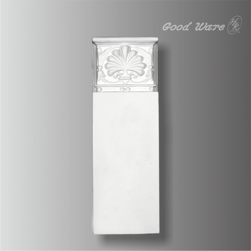 Polyurethane decorative door plinth