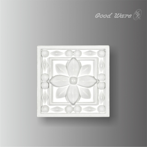 Decorative door trim molding corner blocks