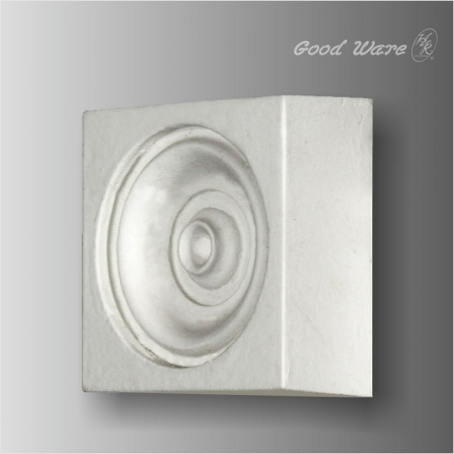 Window casing molding corner blocks