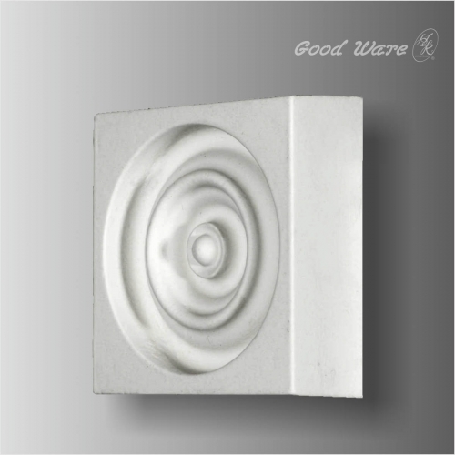 Polyurethane corner blocks for door trim