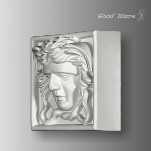 Decorative angel door molding trim corner blocks