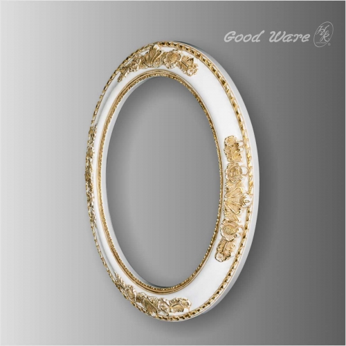 Polyurethane antique round small mirror frames
