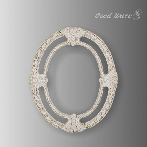 Round pierced baroque mirror frame molding