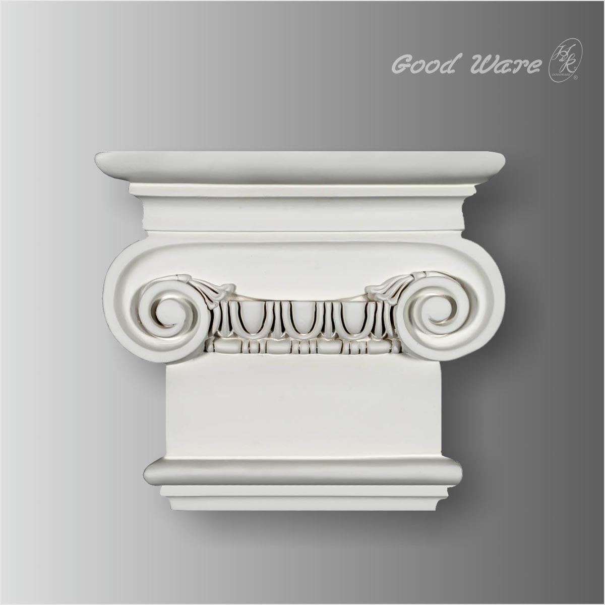 Egg and dart corner fireplace decor molding