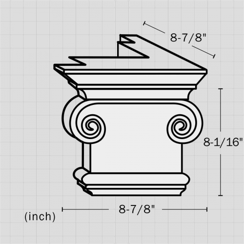Polyurethane decorative corner fireplace decor