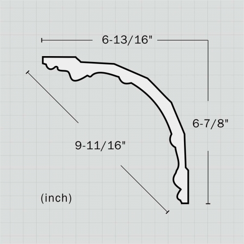 Polyurethane simple crown molding for sale | Moldings, casings & trim