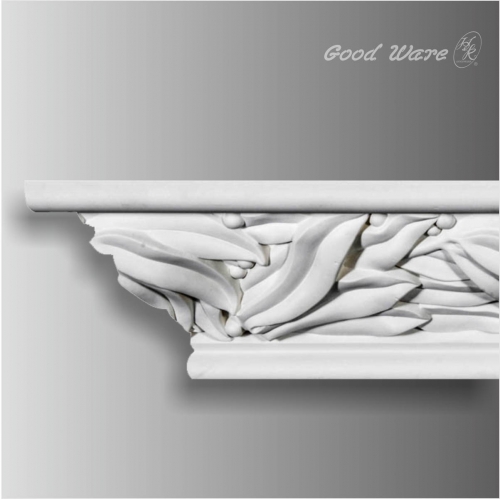 Polyurethane leaf crown molding