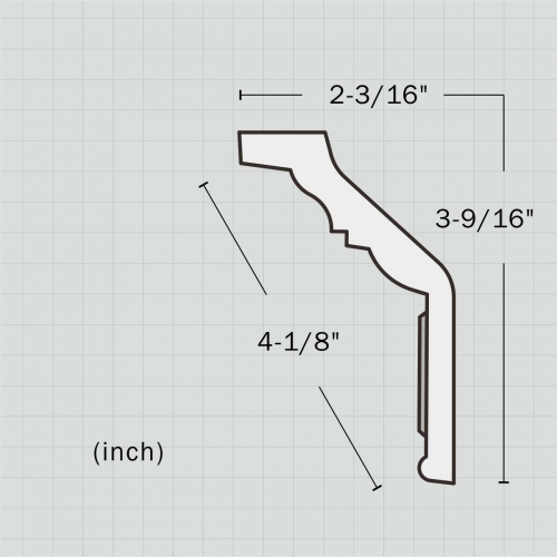 Polyurethane greek key crown molding supplier