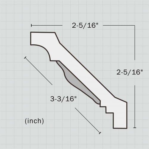 Decorative victorian cornices moulding