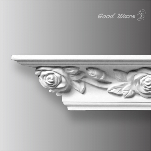 Polyurethane decorative rose crown molding