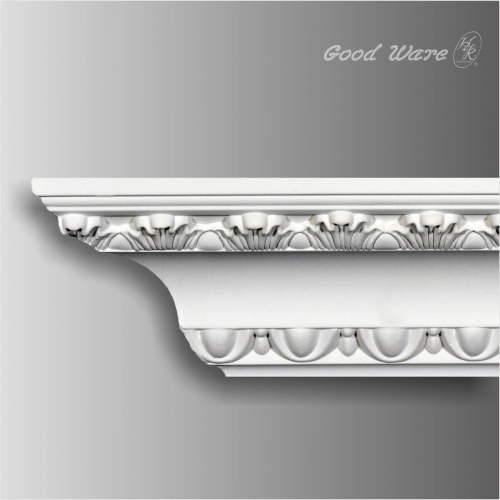 Baroque white crown molding for sale