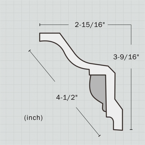 egg and dart classic cornice molding