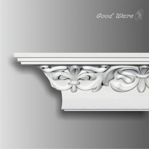 Polyurethane fleur de lis crown molding