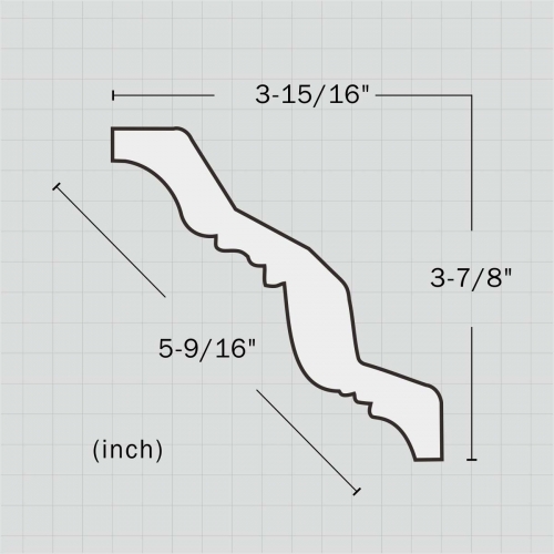 Polyurethane traditional egg and dart moulding for sale