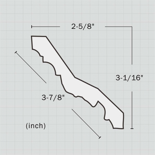 Polyurethane victorian cornice mouldings