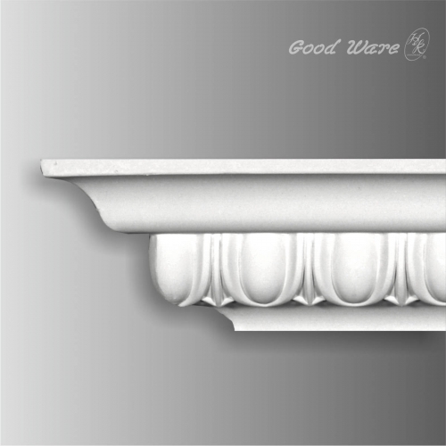 Egg and dart pattern carved mouldings
