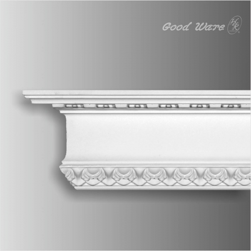 Polyurethane white decorative crown moldings