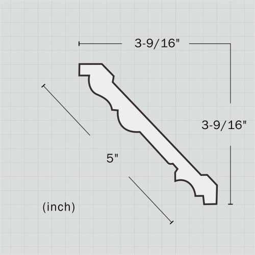 Polyurethane victorian crown molding wholesale