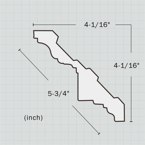 Polyurethane decorative dentil molding for sale