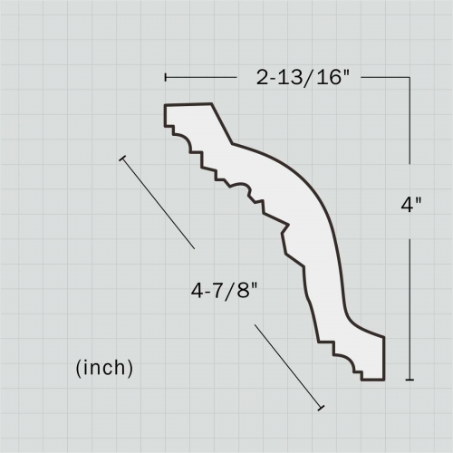 Decorative pu crown molding wholesale