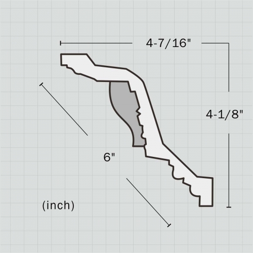 Decorative rope crown moulding for sale