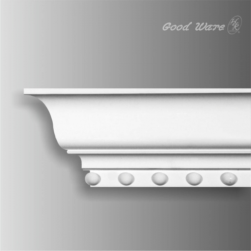 Beaded polyurethane foam crown molding