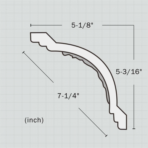 decorative cove crown moulding