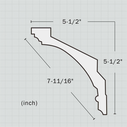 decorative polyurethane crown molding