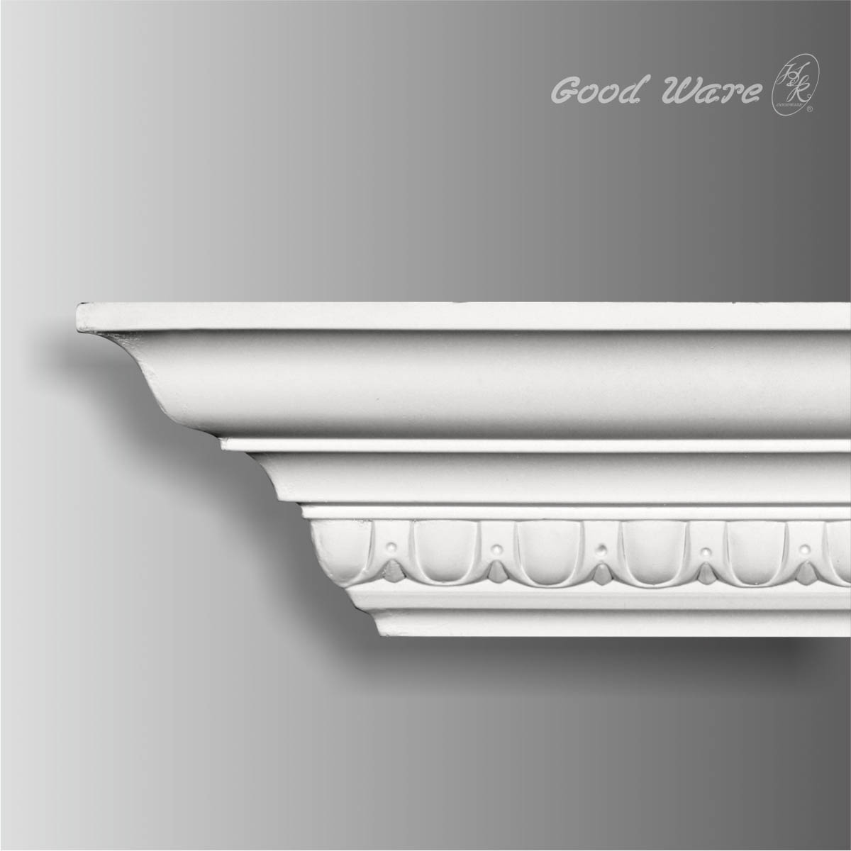 Polyurethane egg and dart architectural cornice molding