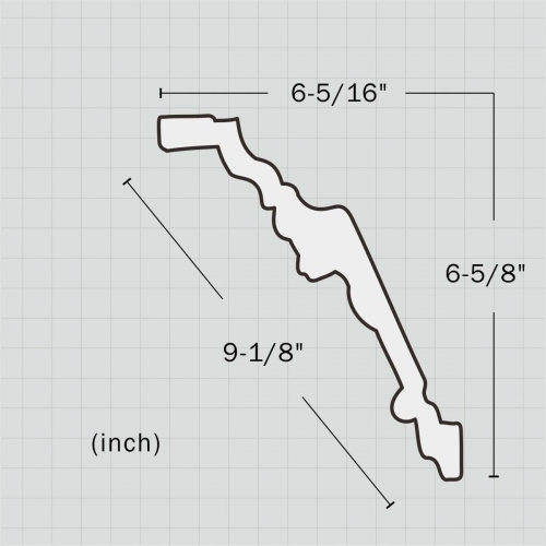 large decorative corbel crown molding