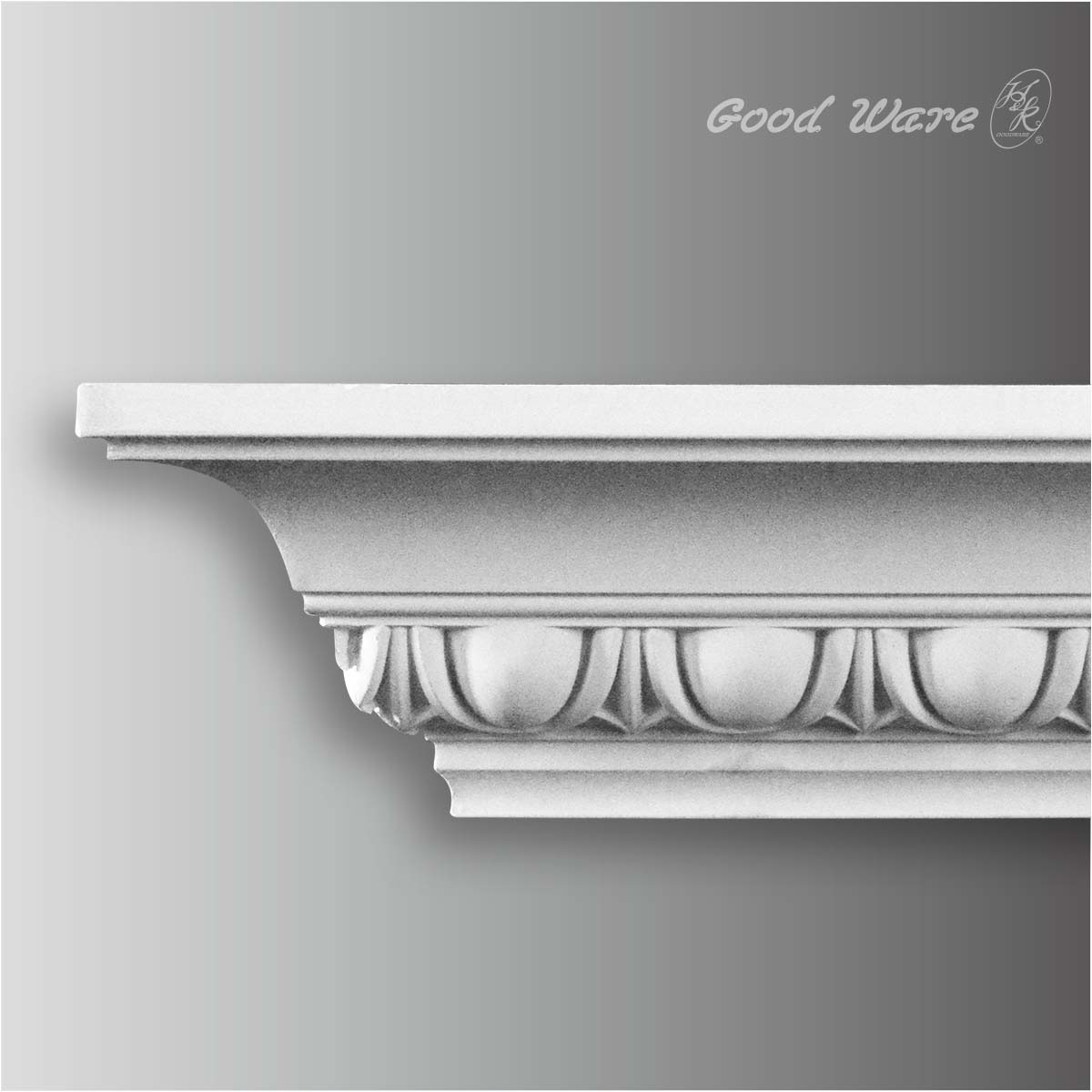 Egg and dart polyurethane molding