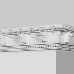 Polyurethane baroque living room crown molding