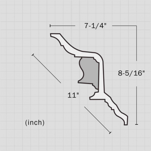 Polyurethane dentil custom molding