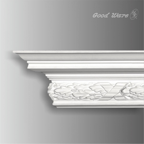 Polyurethane carved cornice moulding for ceiling