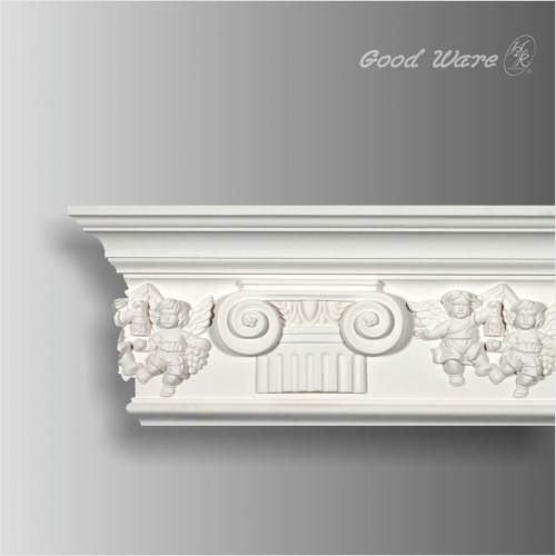 Polyurethane ornate crown moulding